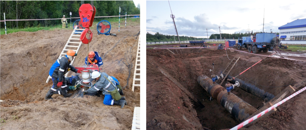 Лестницы для спуска в котлован при ремонтных работах. Организации безопасности спуска, подъема и эвакуации сотрудников работающих в котлованах и траншеях 