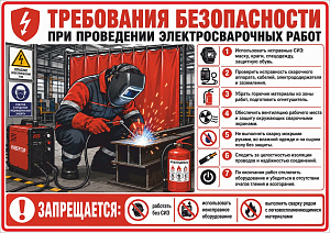Требования безопасности при проведении электросварочных работ