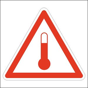 Обозначение Повышенная температура